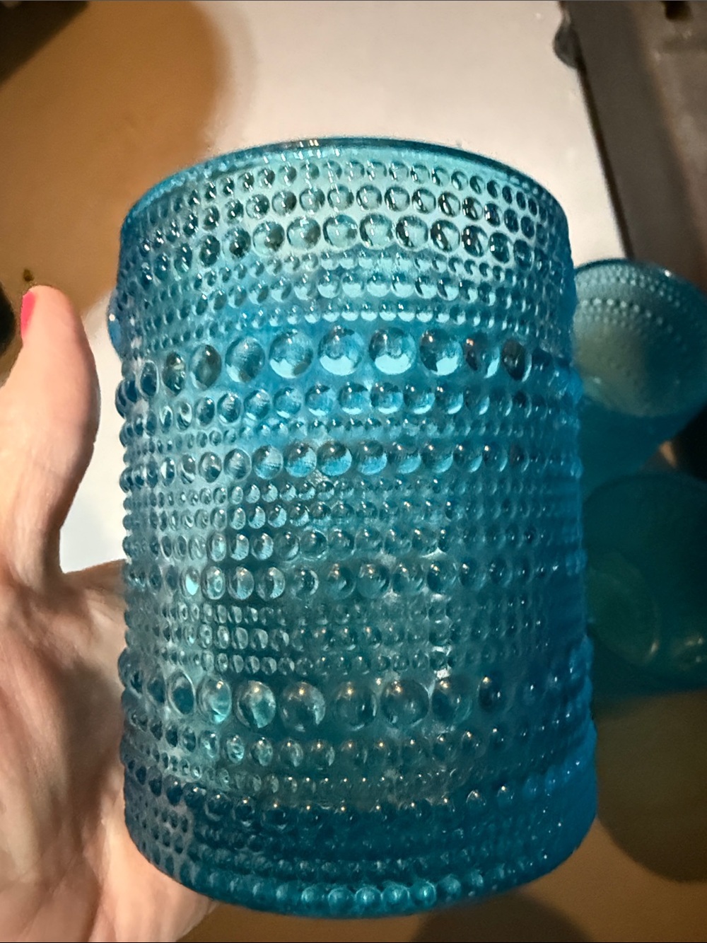 Fortessa Jupiter Double Old Fashion Glass, 10 Ounce, Set of 6, Lagoon NWOT - Picture 2 of 4